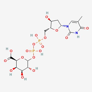 molecular formula C16H24N2O17P2 B1262899 dTDP-D-galacturonic acid 