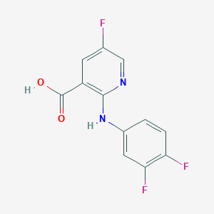 2-(3,4-Difluoroanilino)-5-fluoropyridine-3-carboxylic acid