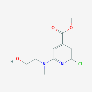 molecular formula C10H13ClN2O3 B12629014 Methyl 2-chloro-6-[2-hydroxyethyl(methyl)amino]pyridine-4-carboxylate 