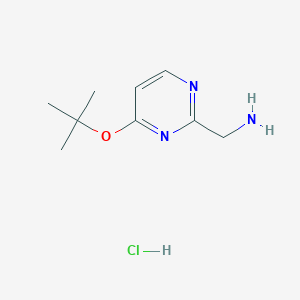 (4-Tert-butoxypyrimidin-2-YL)methanamine hydrochloride