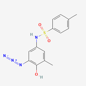 N-(3-Azido-4-hydroxy-5-methylphenyl)-4-methylbenzene-1-sulfonamide