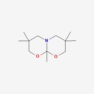 molecular formula C12H23NO2 B1262910 3,3,6,6,8a-Pentamethyltetrahydro-1,8-dioxa-4a-azanaphthalene 