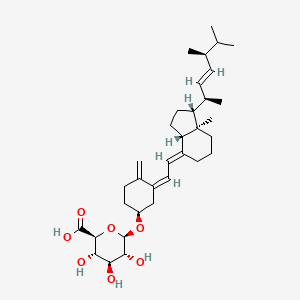 molecular formula C34H52O7 B1262918 (5Z,7E,22E)-(3S,24S)-9,10-seco-5,7,10(19),22-ergostatetraen-3-glucosiduronate 
