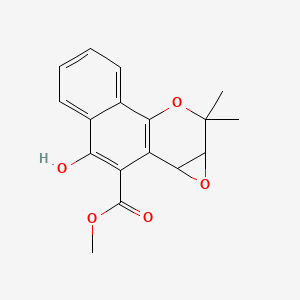 molecular formula C17H16O5 B1262919 Epoxymollugin 