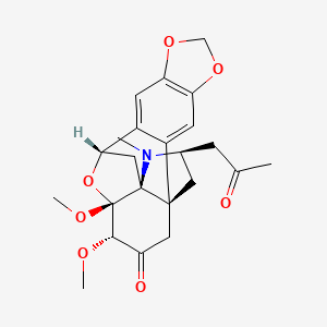 molecular formula C23H27NO7 B1262923 periglaucine D 