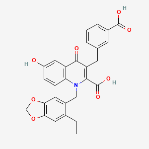 molecular formula C28H23NO8 B1262925 Unii-2pbw62RN9T 