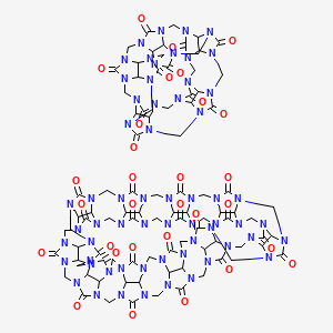 molecular formula C90H90N60O30 B1262929 Cucurbit[5]uril--cucurbit[10]uril 