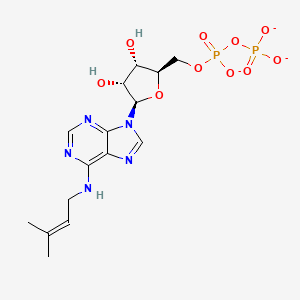 molecular formula C15H20N5O10P2-3 B1262937 N(6)-(二甲烯丙基)腺苷 5'-二磷酸(3-) 