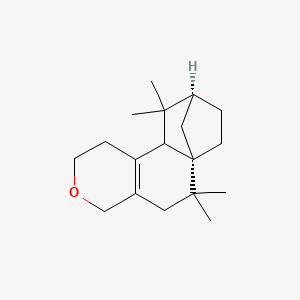 molecular formula C18H28O B1262943 4,5-(Methanoxyethano)isolongifol-4-ene 
