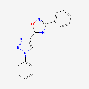 3-Phenyl-5-(1-phenyl-1H-1,2,3-triazol-4-yl)-1,2,4-oxadiazole