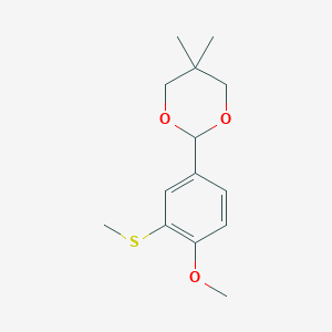 2-(4-Methoxy-3-methylsulfanyl-phenyl)-5,5-dimethyl-[1,3]dioxane