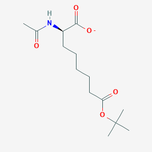 (2R)-2-Acetamido-8-tert-butoxy-8-oxooctanoate