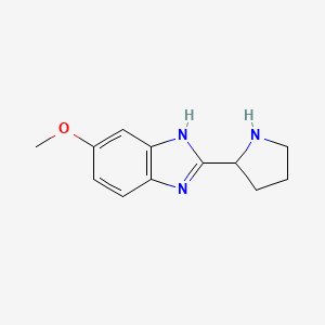 5-Methoxy-2-(pyrrolidin-2-YL)-1H-benzo[D]imidazole