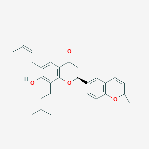 molecular formula C30H34O4 B1262966 Lespeflorin A3 