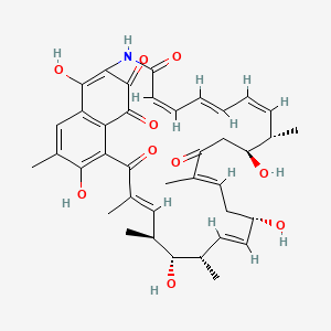 (7E,9S,10S,11S,12E,14S,16E,20S,21S,22Z,24E,26Z)-4,10,14,20,34-pentahydroxy-3,7,9,11,17,21-hexamethyl-29-azatricyclo[28.3.1.05,33]tetratriaconta-1(33),2,4,7,12,16,22,24,26,30(34)-decaene-6,18,28,31,32-pentone