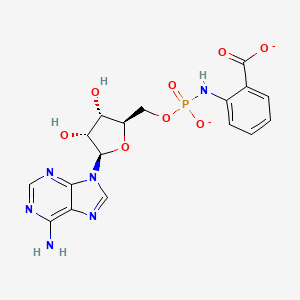 molecular formula C17H17N6O8P-2 B1262987 N-腺苷酰花青氨酸 