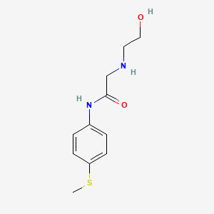 2-(2-hydroxyethylamino)-N-(4-methylsulfanylphenyl)acetamide