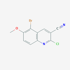 5-Bromo-2-chloro-6-methoxyquinoline-3-carbonitrile