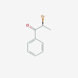 molecular formula C9H9BrO B012630 (2S)-2-bromo-1-phenylpropan-1-one CAS No. 100679-76-3