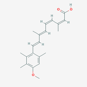 molecular formula C21H26O3 B1263009 2Z,4Z-阿维A酸 