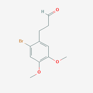 3-(2-Bromo-4,5-dimethoxyphenyl)propanal