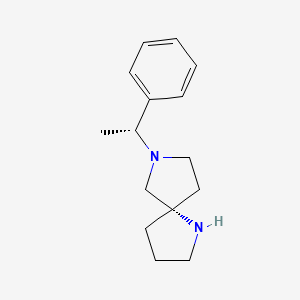 1,7-Diazaspiro[4.4]nonane,7-[(1R)-1-phenylethyl]-,(5S)-