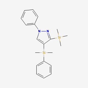 4-[Dimethyl(phenyl)silyl]-1-phenyl-3-(trimethylsilyl)-1H-pyrazole