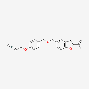 molecular formula C23H24O3 B1263016 木异戊二烯内酯 B 