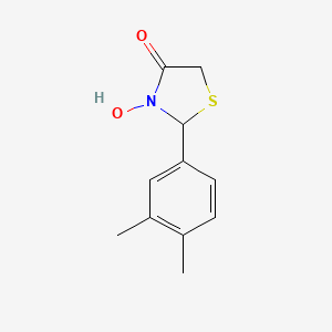 2-(3,4-Dimethylphenyl)-3-hydroxy-1,3-thiazolidin-4-one