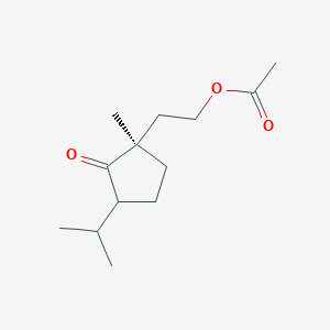 2-[(1R)-1-Methyl-2-oxo-3-(propan-2-yl)cyclopentyl]ethyl acetate