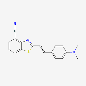 2-{2-[4-(Dimethylamino)phenyl]ethenyl}-1,3-benzothiazole-4-carbonitrile