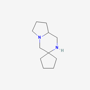 molecular formula C11H20N2 B12630196 Hexahydrospiro[cyclopentane-1,3'(4'H)-pyrrolo[1,2-a]pyrazine] CAS No. 1184915-36-3