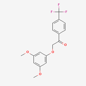 2-(3,5-Dimethoxyphenoxy)-1-[4-(trifluoromethyl)phenyl]ethan-1-one