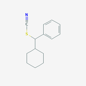 Cyclohexyl(phenyl)methyl thiocyanate