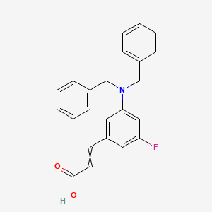 3-[3-(Dibenzylamino)-5-fluorophenyl]prop-2-enoic acid