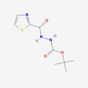 tert-butyl N-(1,3-thiazole-2-carbonylamino)carbamate