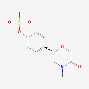 4-[(2S)-4-Methyl-5-oxomorpholin-2-yl]phenyl methanesulfonate