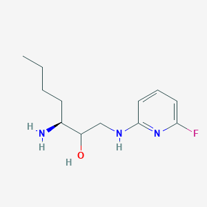 (3S)-3-amino-1-[(6-fluoropyridin-2-yl)amino]heptan-2-ol