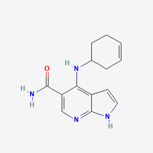 4-[(Cyclohex-3-en-1-yl)amino]-1H-pyrrolo[2,3-b]pyridine-5-carboxamide