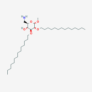 molecular formula C35H71NO5 B1263033 (2R,3R,4S,5R,6S)-2-(氨甲基)-6-甲氧基-4,5-二(十四烷氧基)氧杂环-3-醇 CAS No. 1115270-63-7