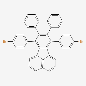 molecular formula C40H24Br2 B1263038 7,10-双(4-溴苯基)-8,9-二苯基芴 