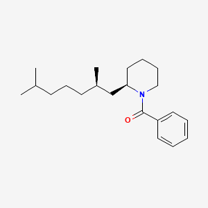 {(2R)-2-[(2R)-2,6-Dimethylheptyl]piperidin-1-yl}(phenyl)methanone