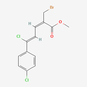 methyl (2E,4Z)-2-(bromomethyl)-5-chloro-5-(4-chlorophenyl)penta-2,4-dienoate