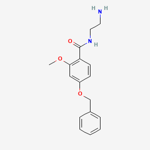 molecular formula C17H20N2O3 B12630602 N-(2-Aminoethyl)-4-(benzyloxy)-2-methoxybenzamide CAS No. 919772-45-5