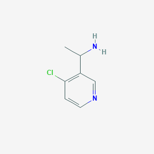 molecular formula C7H9ClN2 B12630610 1-(4-Chloropyridin-3-YL)ethanamine 