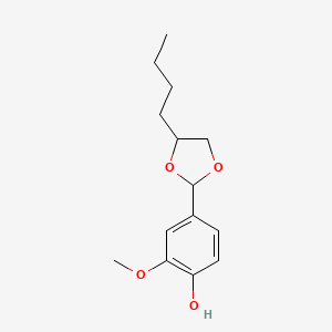 4-(4-Butyl-1,3-dioxolan-2-yl)-2-methoxyphenol