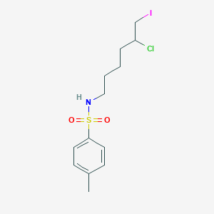 N-(5-Chloro-6-iodohexyl)-4-methylbenzene-1-sulfonamide