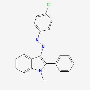 3-[(E)-(4-Chlorophenyl)diazenyl]-1-methyl-2-phenyl-1H-indole