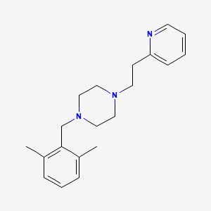 1-[(2,6-Dimethylphenyl)methyl]-4-[2-(pyridin-2-yl)ethyl]piperazine