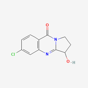 6-Chloro-3-hydroxy-2,3-dihydropyrrolo[2,1-b]quinazolin-9(1H)-one